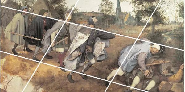 不会用对角线构图，跟世界名画学学