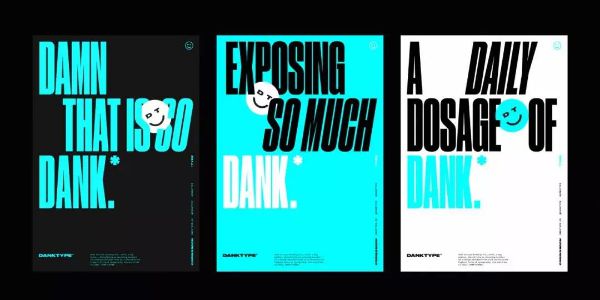 他为自己设计了一套品牌和一款字体