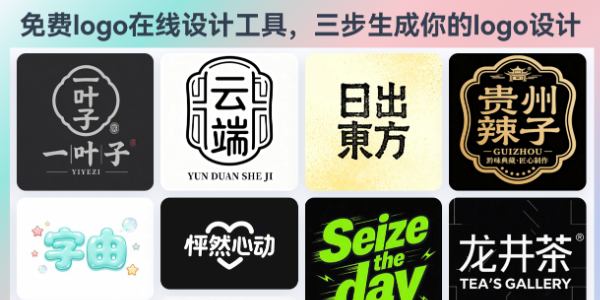 免费logo在线设计工具，三步生成你的logo设计