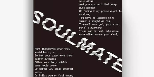 那种阶梯状的文字海报，是怎么做的？