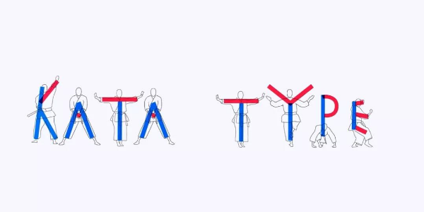 一套从武术形态中汲取灵感的字体