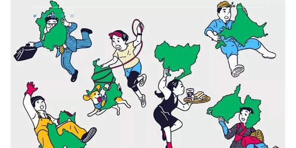 为什么他的插画，霸屏日本街道？