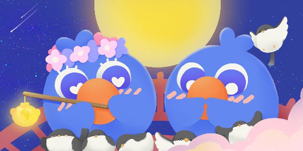 小蓝鸟陪你过节啦～