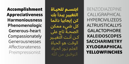 Qamari Sans Arabic使用案例