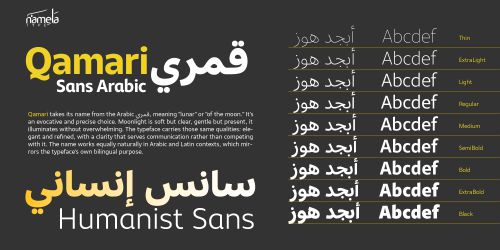 Qamari Sans Arabic使用案例
