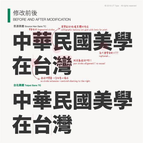 台北黑体使用案例